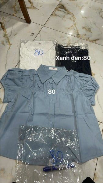  áo somi nhún ngực navy 