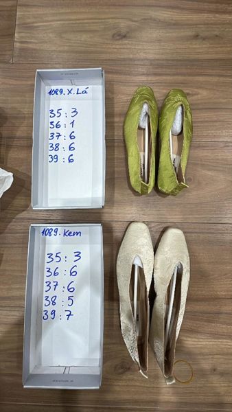  giày gấm đen 35 