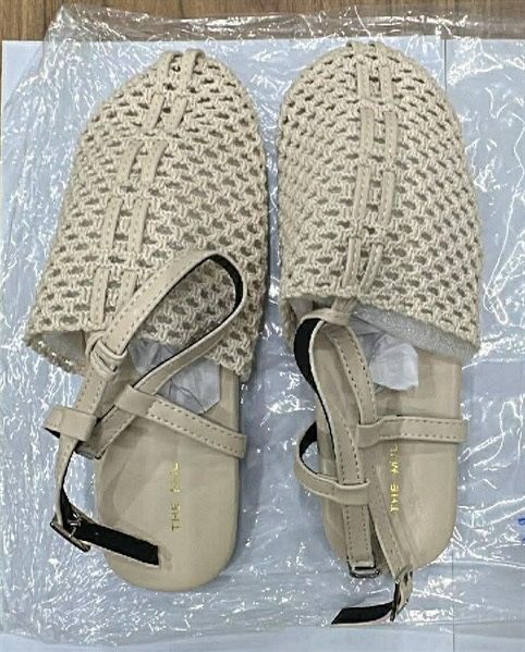  Giày lưới slingback kem 38 