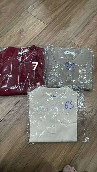  áo len polo TN LEN nâu đậm 