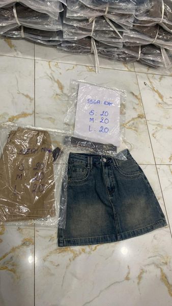  CV mini jeans 55671 xanh S 