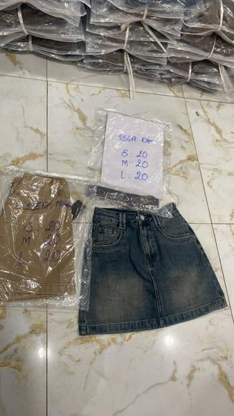  CV mini jeans 55671 xanh S 