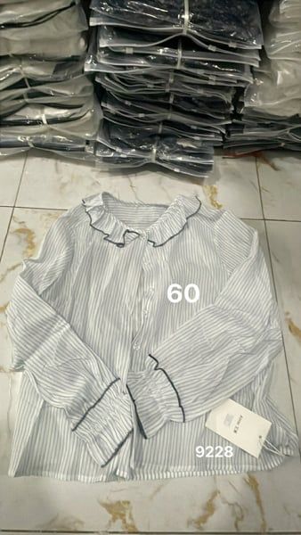  áo somi sọc cổ bèo 