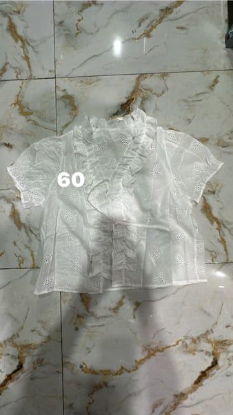  Áo boi viền bèo y trắng 