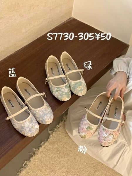  giày bb hoa voan S7730 35 