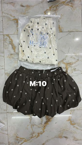  CV mini bí chấm bi trắng S 