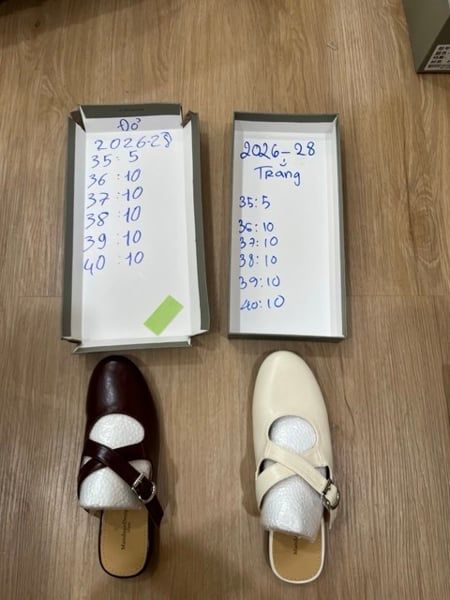  dép sục mũi thuôn đai chéo 2626-28 đỏ 38 