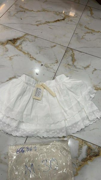  CV mini tầng boi ren trắng S 