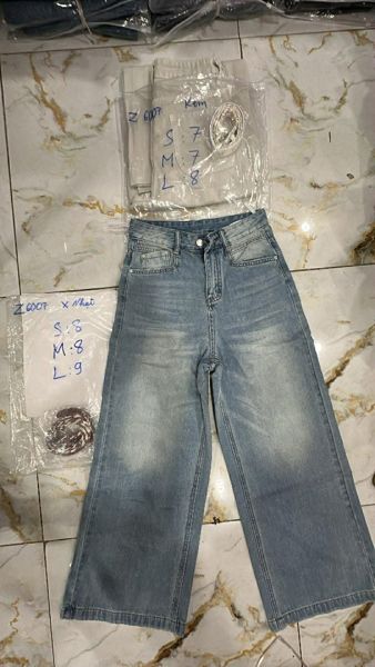  quần jeans lửng Z6007 kem M 