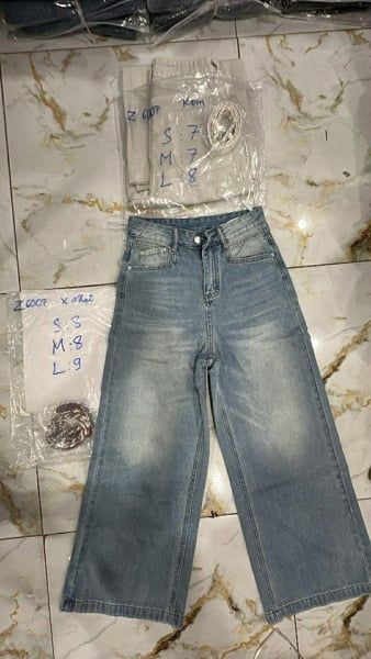  quần jeans lửng Z6007 kem L 