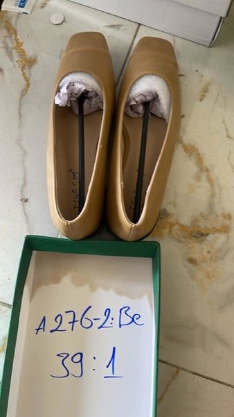  giày bb rã mũi vuông đen 36 