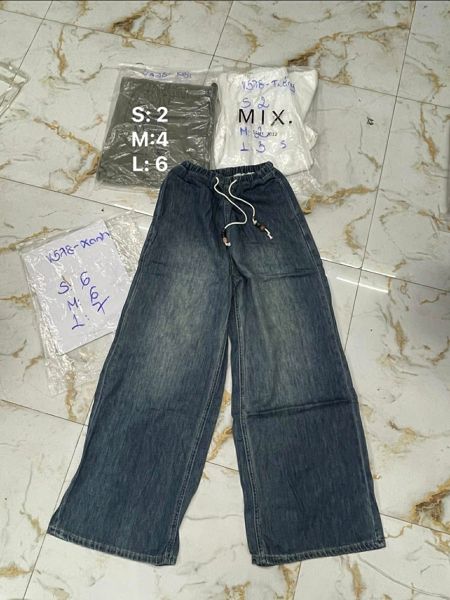 quần jeans lưng chun K578 rêu S 