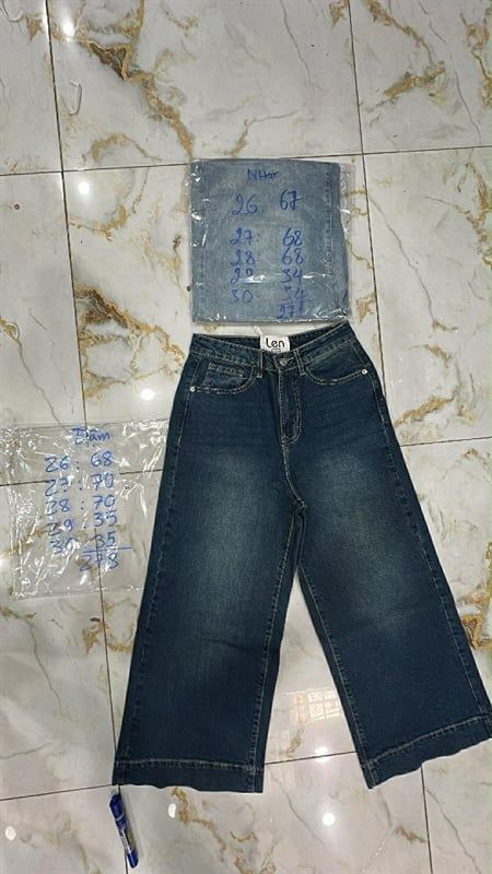  Quần cullotes lai đôi lửng nhạt 26 