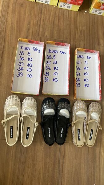  dép sục lưới nơ đen 37 