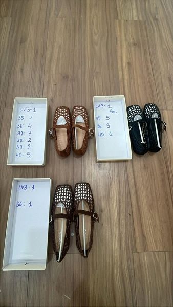  giày bb rọ ô trám nâu nhạt 40 
