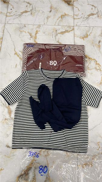  áo len TN kèm khăn kẻ navy 