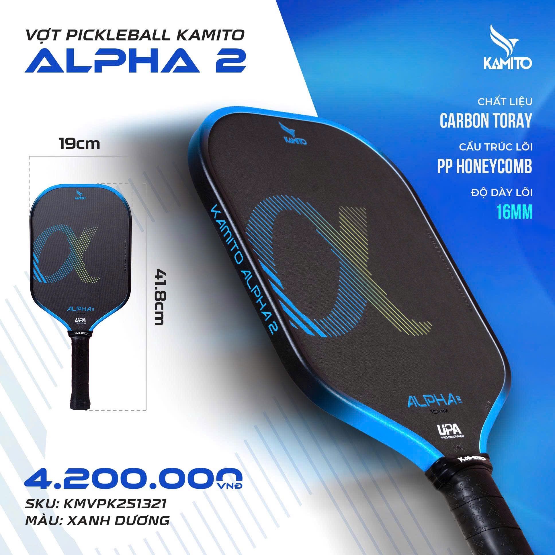  Vợt Pickleball KAMITO ALPHA 2 