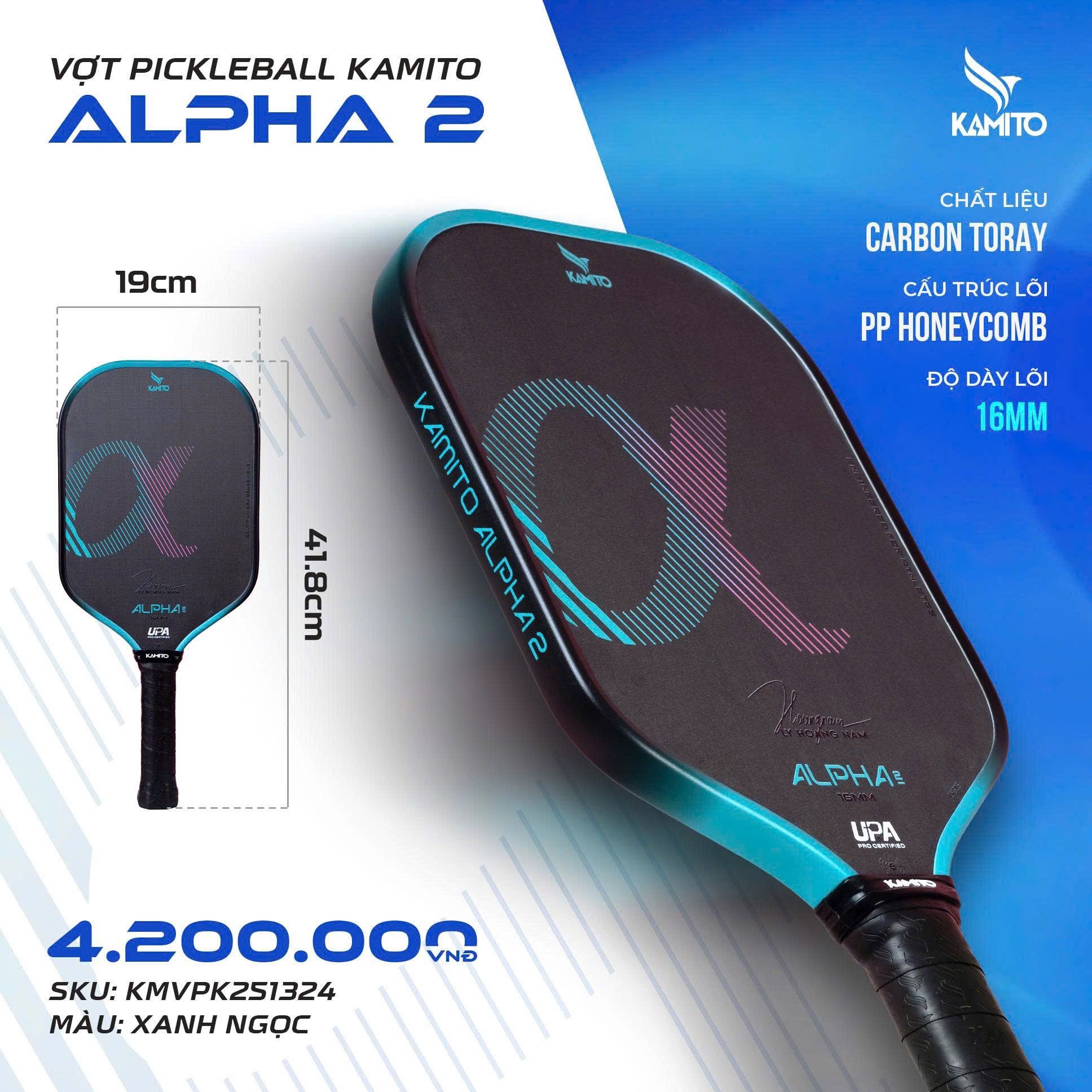  Vợt Pickleball KAMITO ALPHA 2 