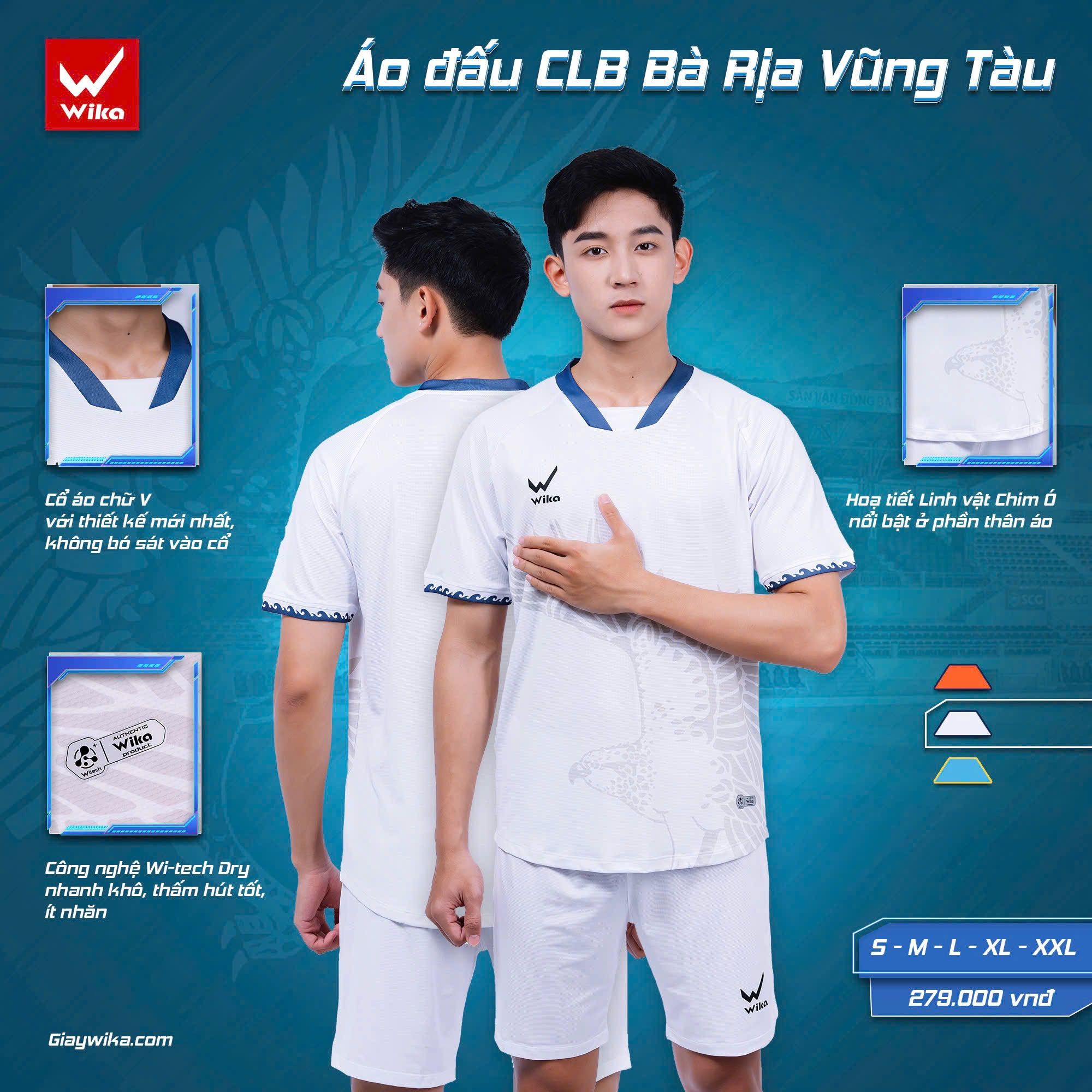  Bộ bóng đá WIKA CLB BÀ RỊA VŨNG TÀU 