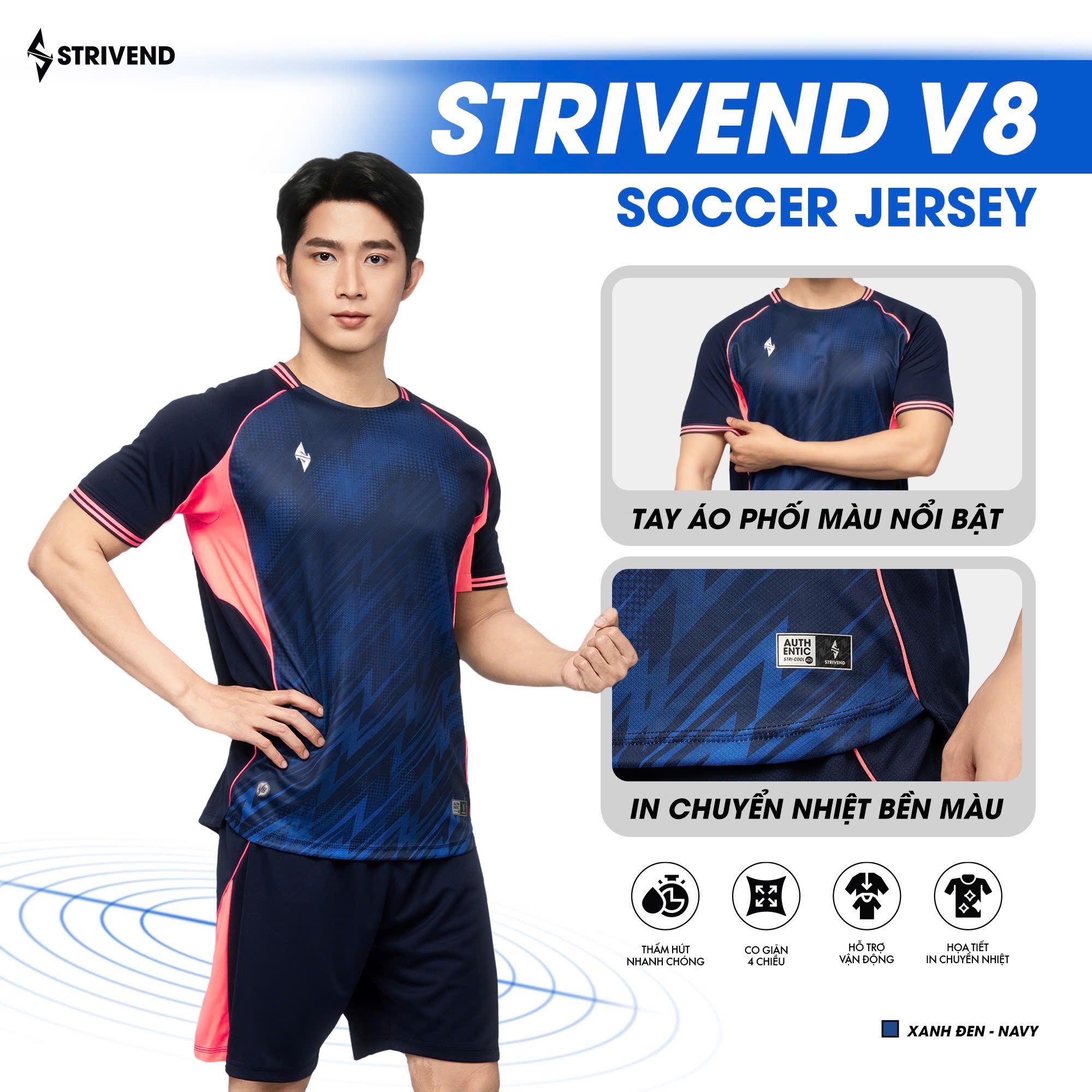  Bộ Quần Áo Bóng Đá Strivend V8 