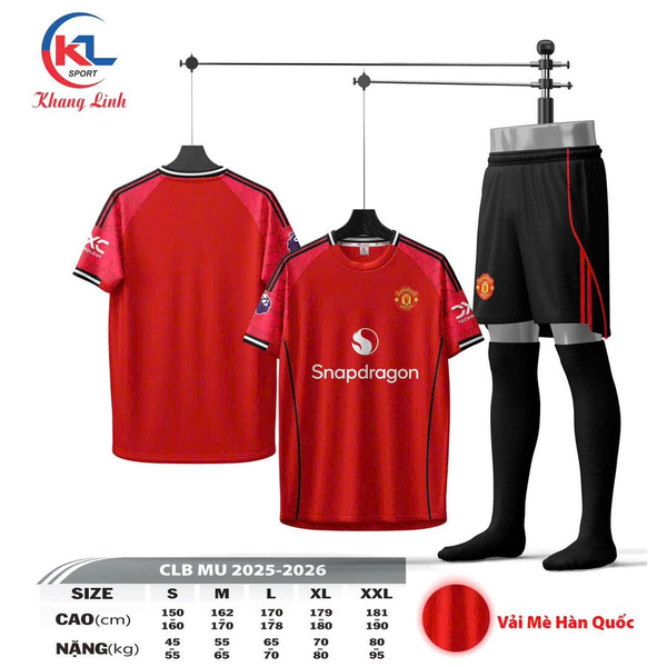  Quần áo CLB MU (thun mè HQ) 