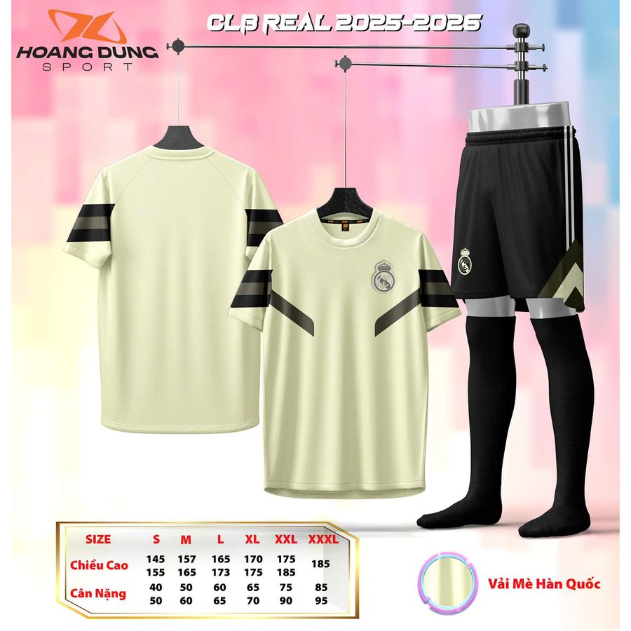  Quần áo CLB REAL MADRID (thun mè HQ) 