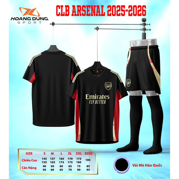  Quần áo CLB ARSENAL (thun mè HQ) 