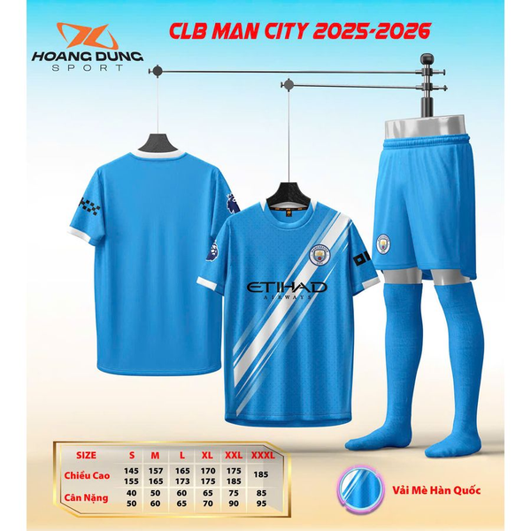 Quần áo CLB MANCITY (thun mè HQ) 