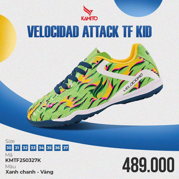  Giày đá bóng Kamito Velocidad ATTACK KID TF 