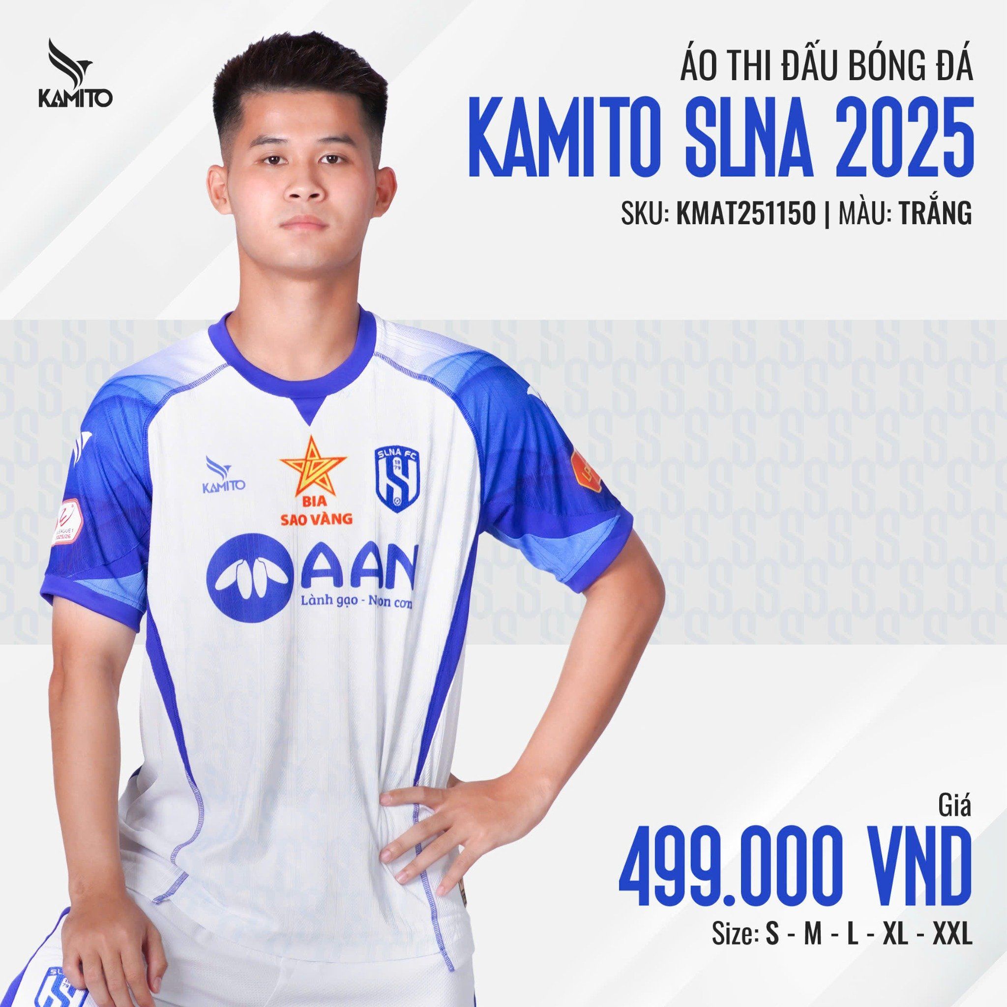  Áo thi đấu KAMITO CLB SLNA 25/26 