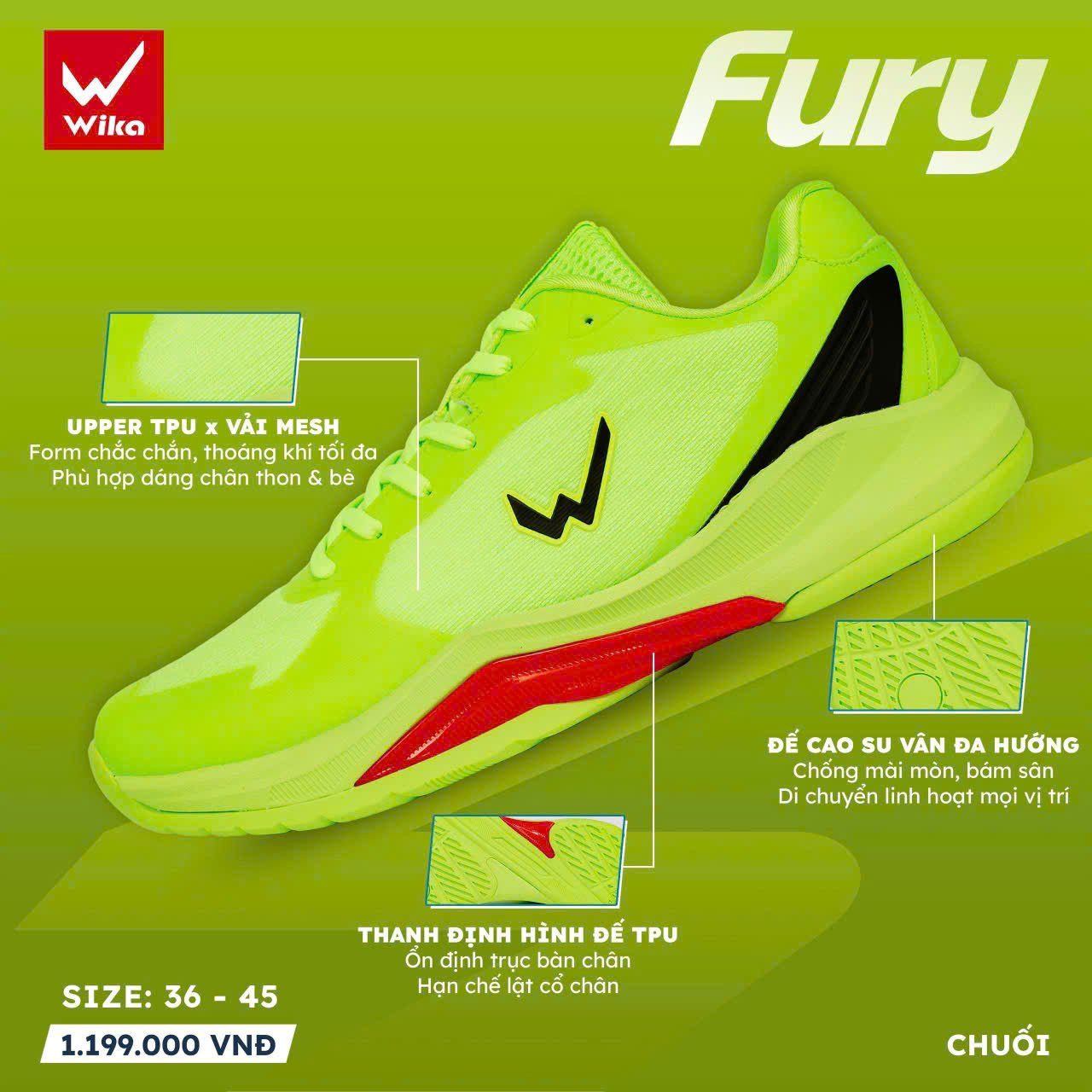  Giày Pickball WIKA FURY 