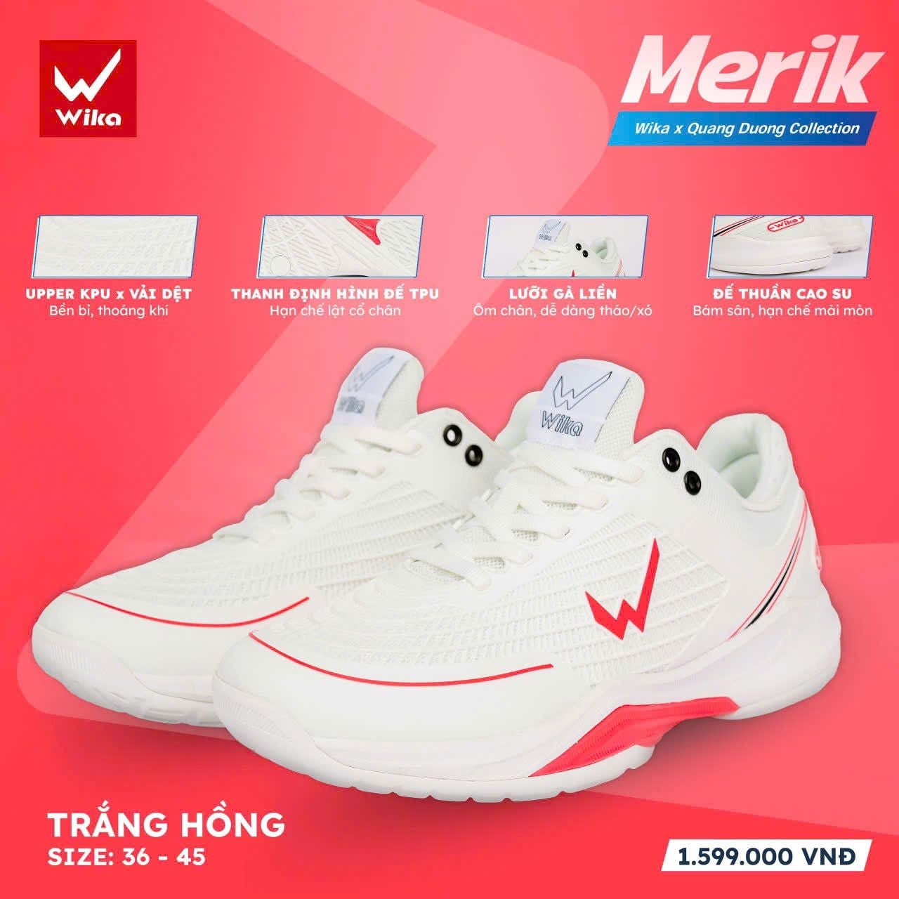  Giày Pickball WIKA MERIK 