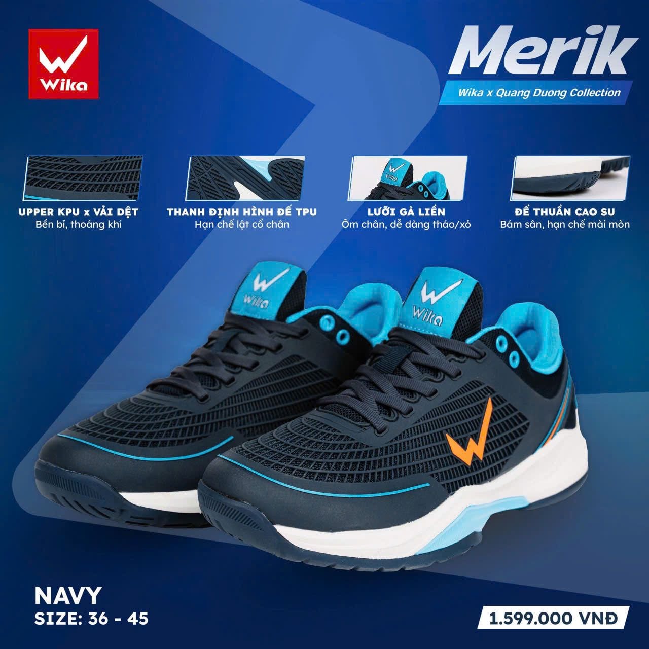  Giày Pickball WIKA MERIK 