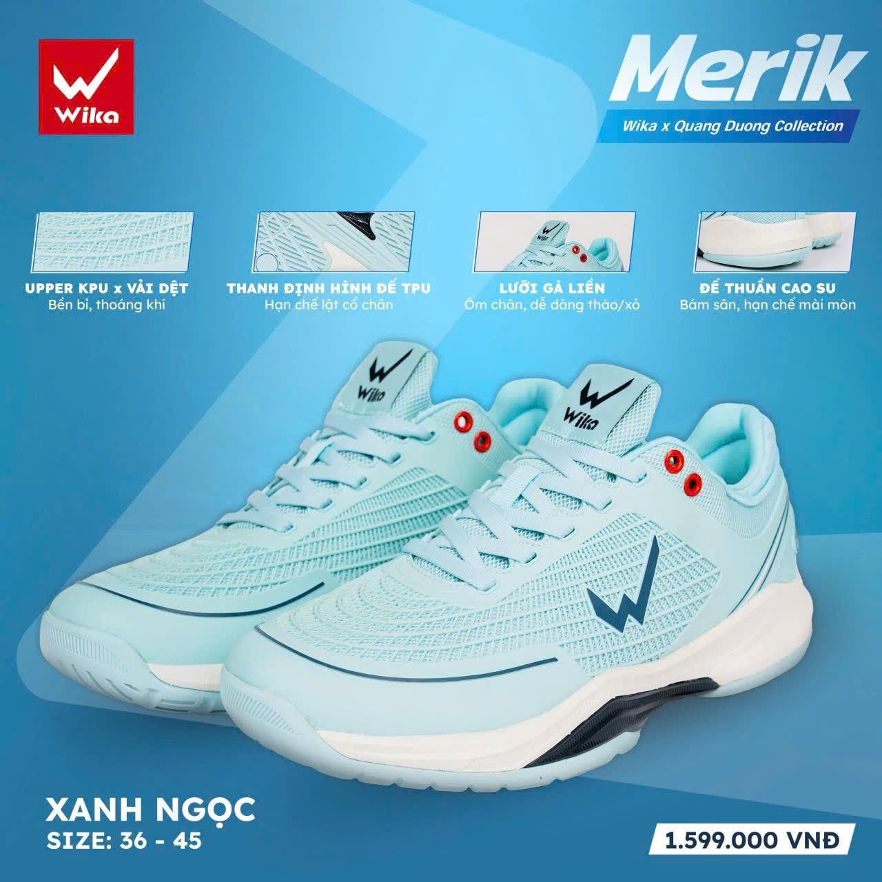  Giày Pickball WIKA MERIK 