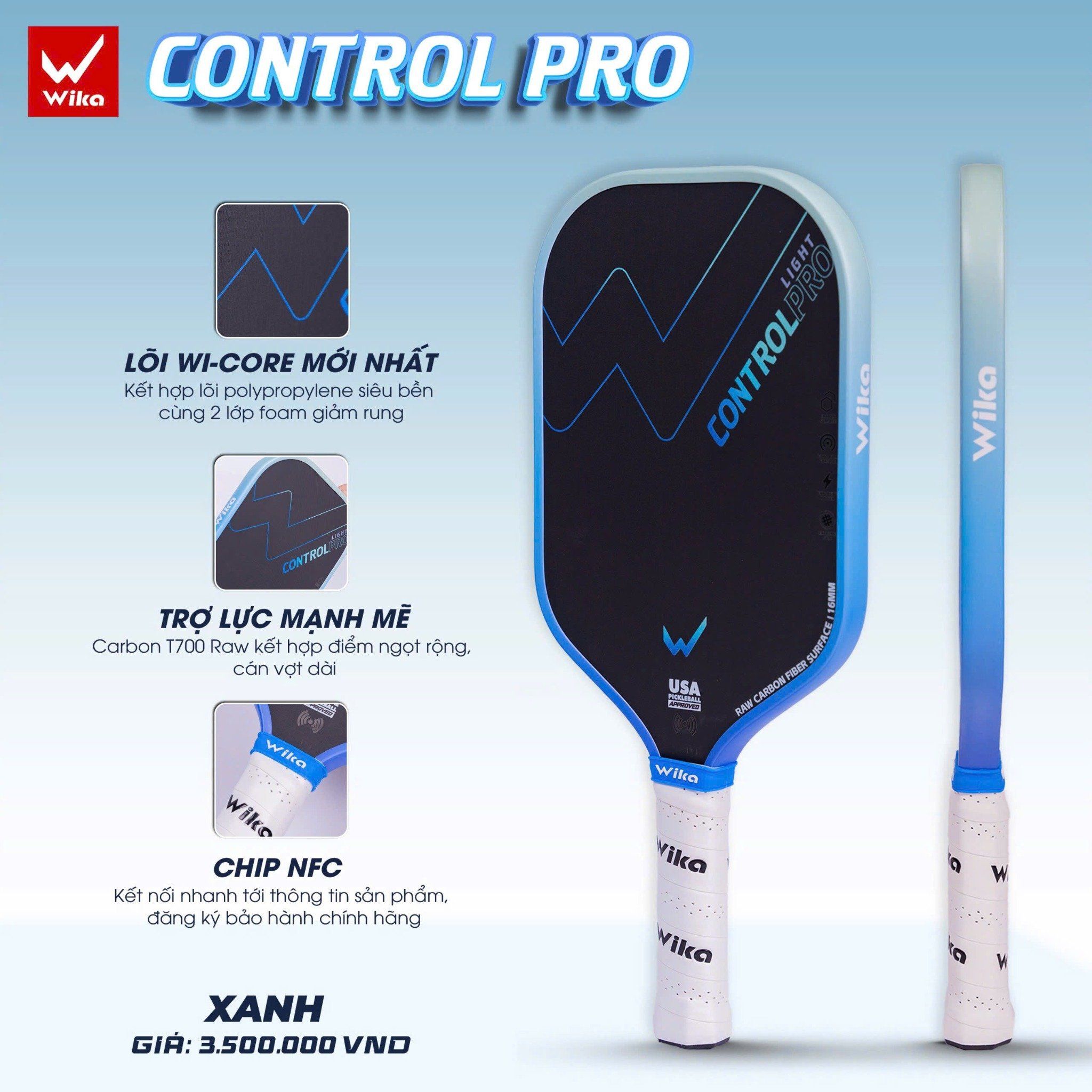  Vợt Pickleball WIKA CONTROL PRO 