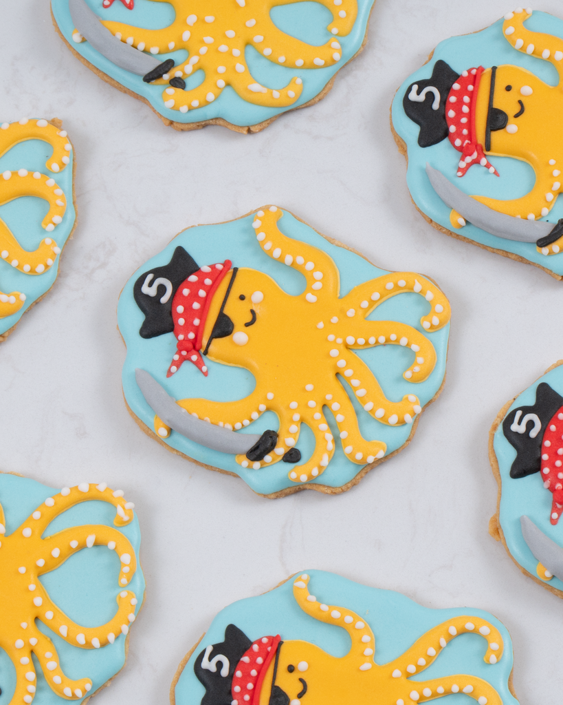 Custom Cookie Chủ Đề Cướp Biển Bạch Tuột