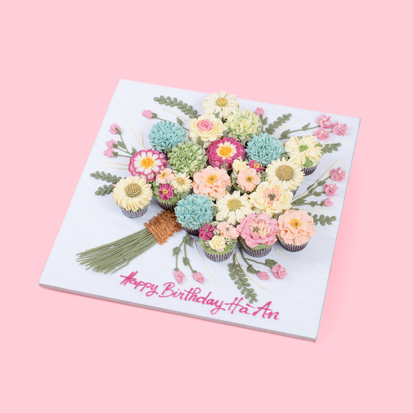 Cupcake Xếp Hoa