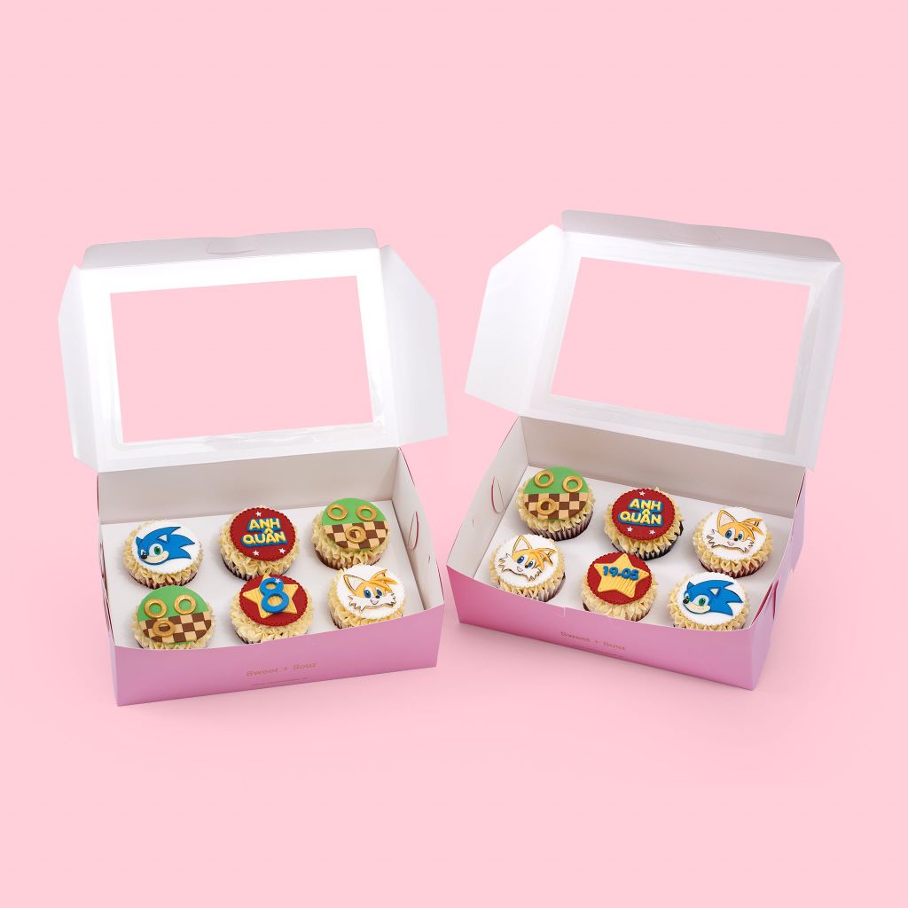 Cupcake Chủ Đề Nhím Sonic
