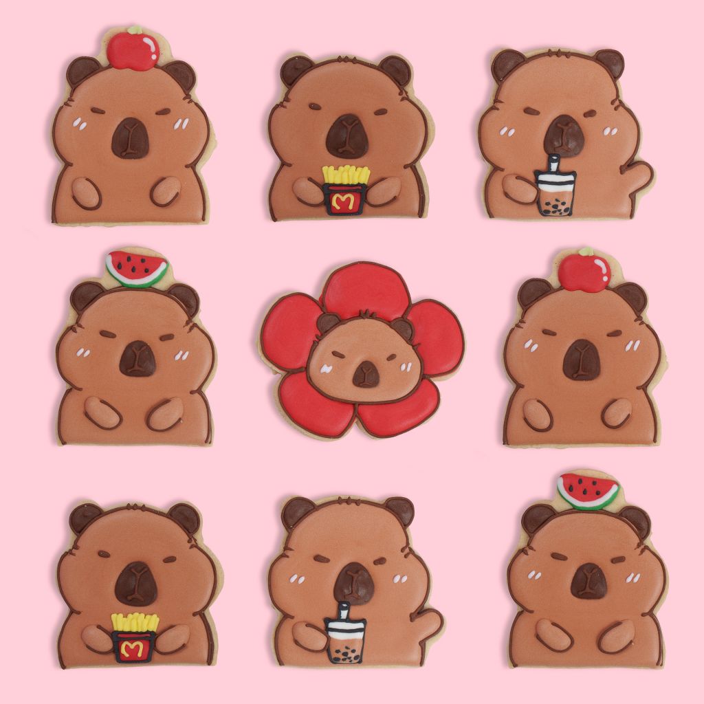 Custom Cookie Chủ Đề Cabybara