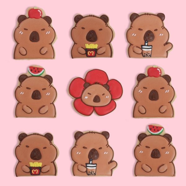 Custom Cookie Chủ Đề Cabybara