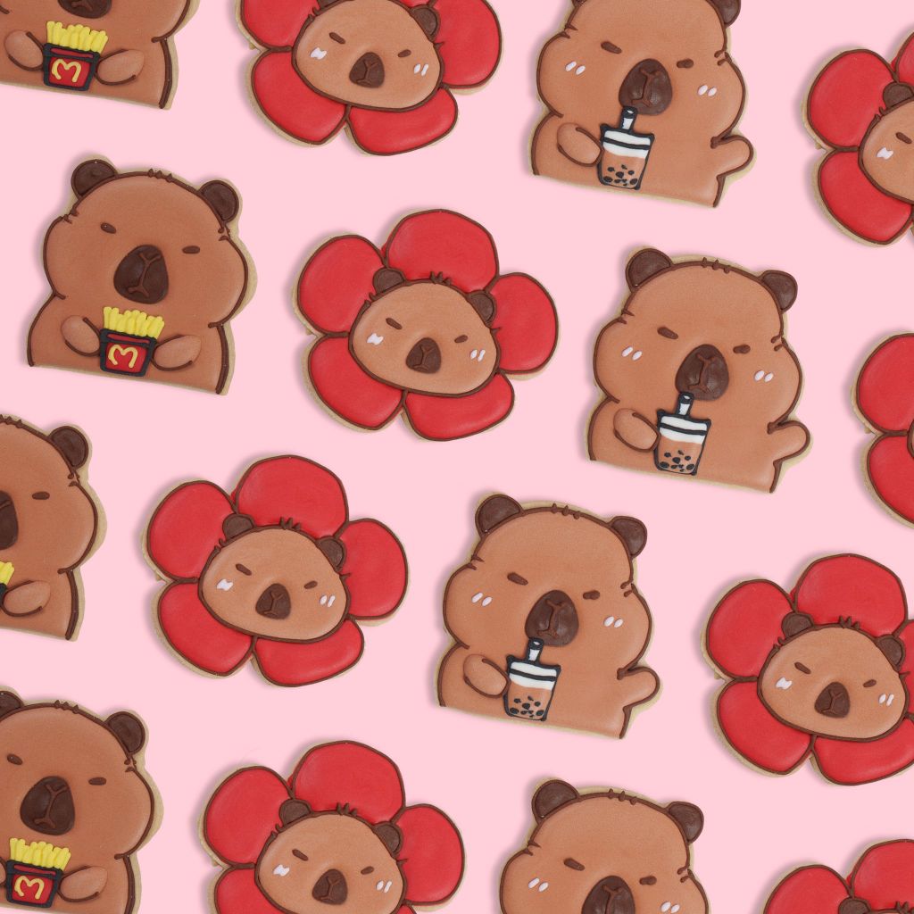 Custom Cookie Chủ Đề Cabybara
