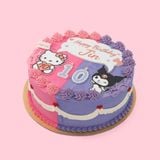 Bánh Sinh Nhật Chủ Đề Hello Kitty Và Kuromi Cho Bé