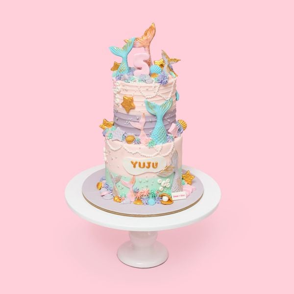 Bánh Sinh Nhật Chủ Đề Nàng Tiên Cá