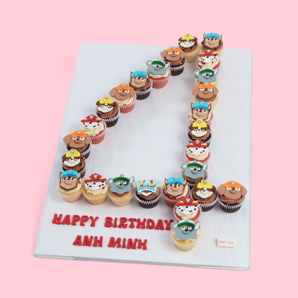 Cupcake Xếp Số 4
