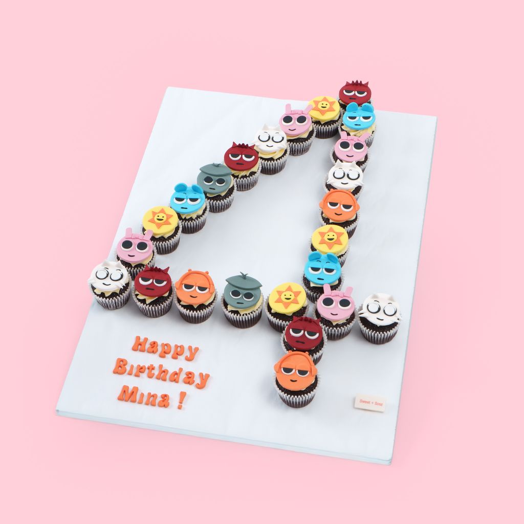 Cupcake Xếp Số 4