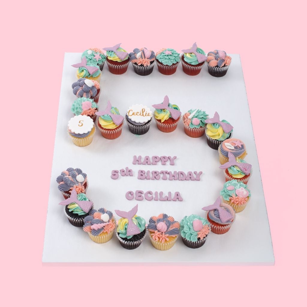 Cupcake Xếp Số 5