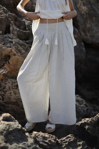  Quần Suông Rộng Cotton Cao Cấp Luna Llena 