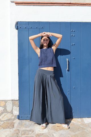  Quần Xoè Linen Cao Cấp Luna Llena 