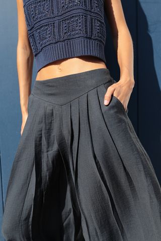  Quần Xoè Linen Cao Cấp Luna Llena 