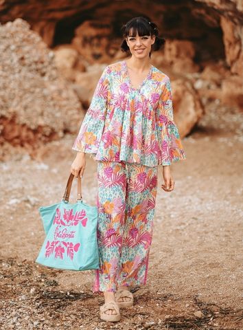  Áo Boho Kết Cườm Cotton Isla Bonita 